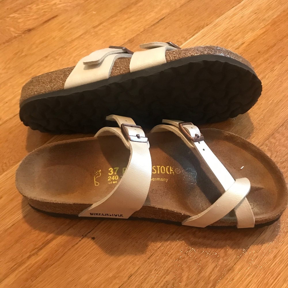 BIRKENSTOCK Mayari sandal in pearl white size 37